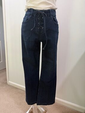 Frame Le Crop Mini Boot Lace Up Jeans